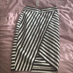 Express striped skirt